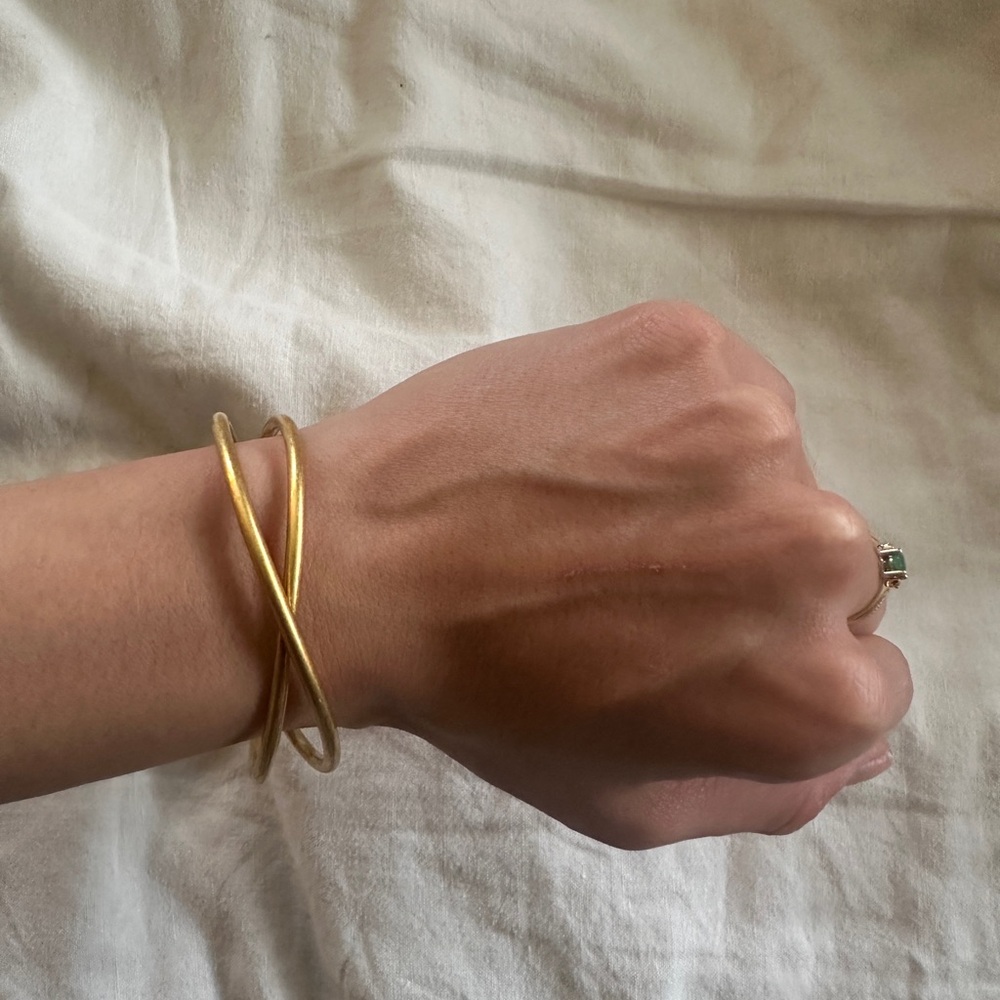 Madewell Gold Crossover Bracelet